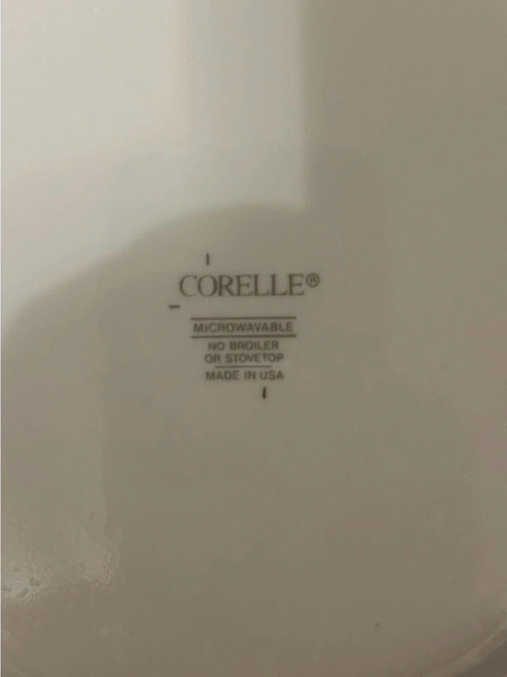 Corelle Cream Dinner Plate with Brown Leaf Accent